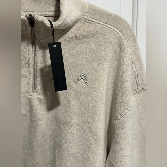 NWT Oner Active FLEECE OVERSIZED CROP 1/2 ZIP SWEATSHIRT - Picture 7 of 10
